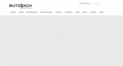 Desktop Screenshot of butzbach.com